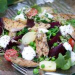 Summer pea and mackerel salad